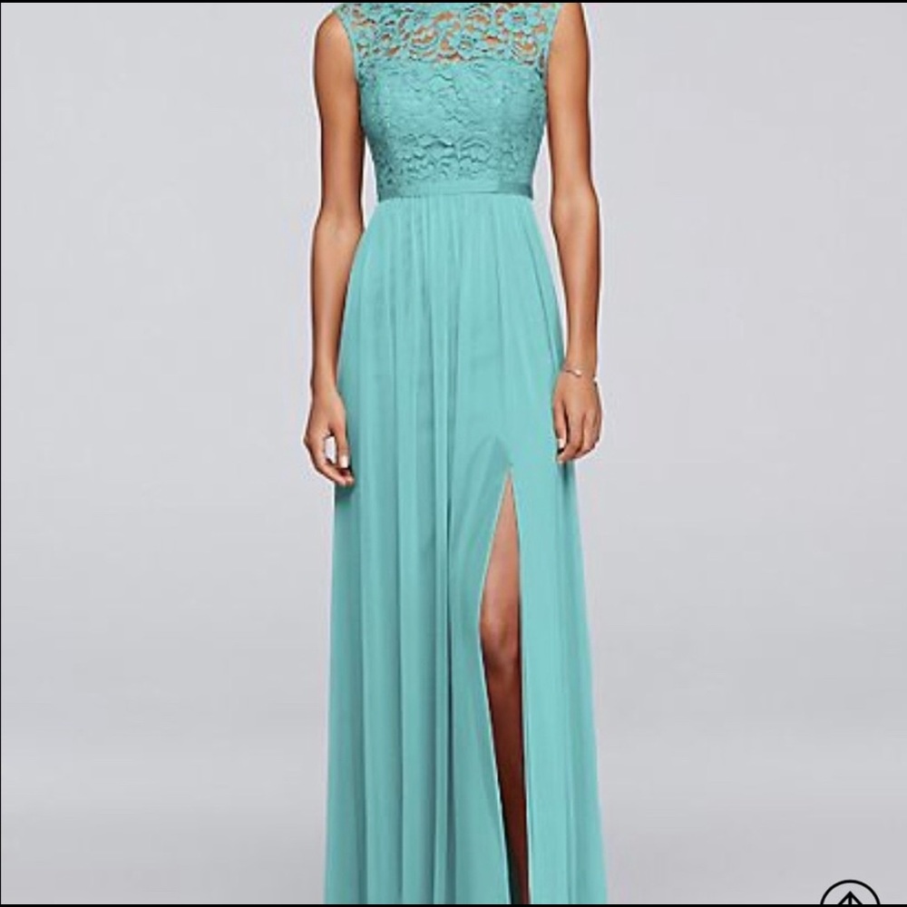 “Spa” Blue Bridesmaids Dress - David’s Bridal